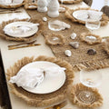 Raffia Fringe Round Placemats