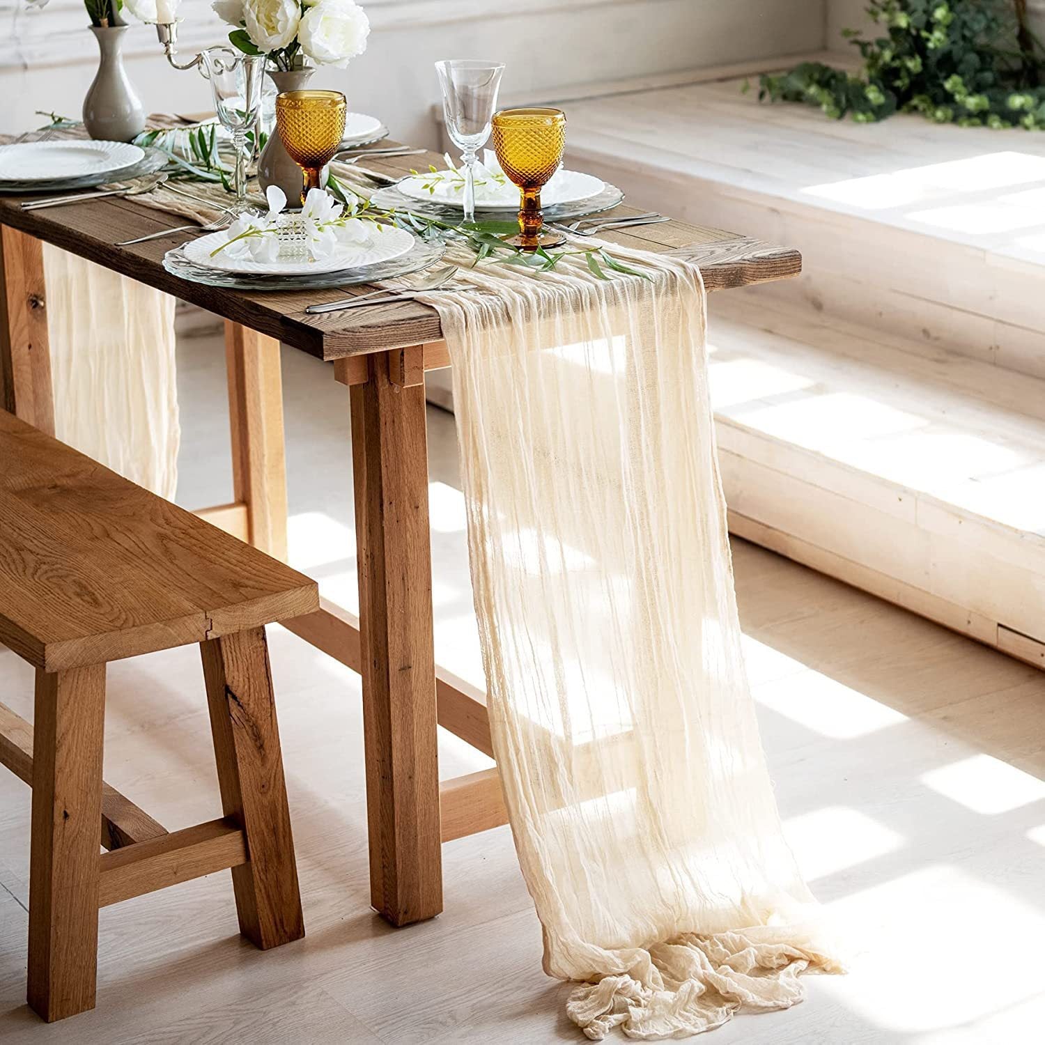 Gauze/Cheesecloth Table Runner